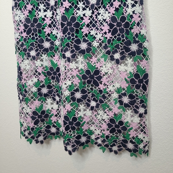 Foxiedox Anthropologie Lace Floral Dress Maryem Midi Small - Picture 4 of 15